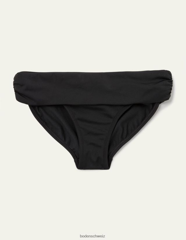 Boden Frauen klassische Falten-Bikinihose VH86PT267 Kleidung Schwarz