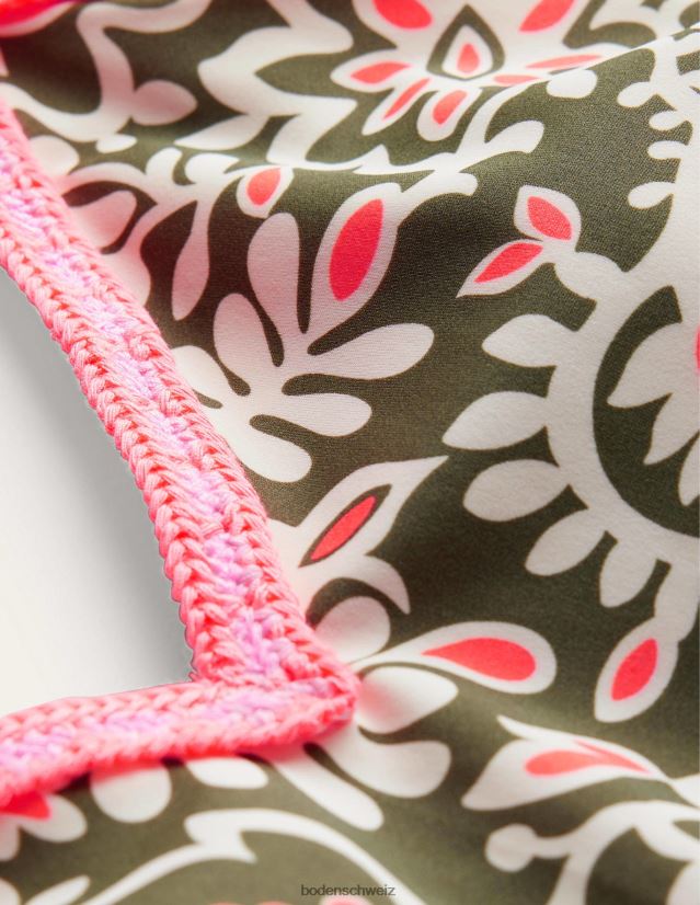 Boden Frauen mehrlagiger Häkel-Badeanzug VH86PT1195 Kleidung Grünkohl und handwerklich hergestellter Wirbel