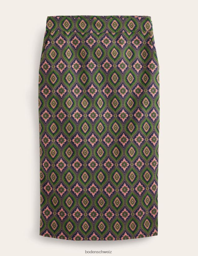 Boden Frauen Bleistiftrock aus strukturierter Baumwolle VH86PT2513 Kleidung Park Ranger und exotischer Diamant