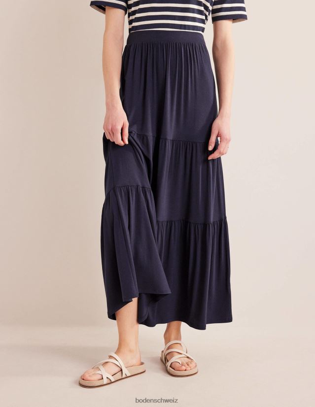 Boden Frauen Maxirock aus Jersey VH86PT1285 Kleidung Marine