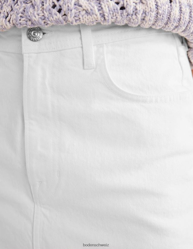 Boden Frauen Nell Denim-Minirock VH86PT644 Kleidung naturfarben