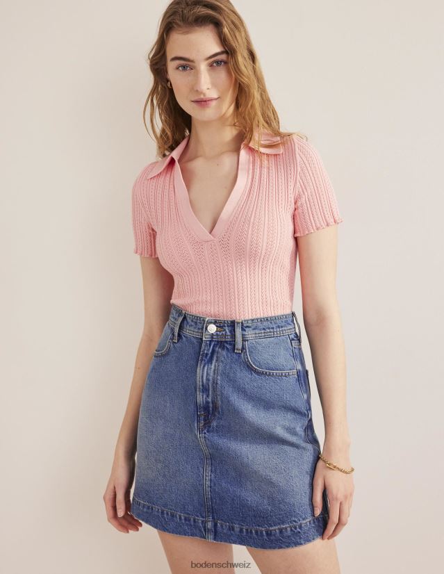 Boden Frauen Nell Denim-Minirock VH86PT646 Kleidung mittlerer Jahrgang