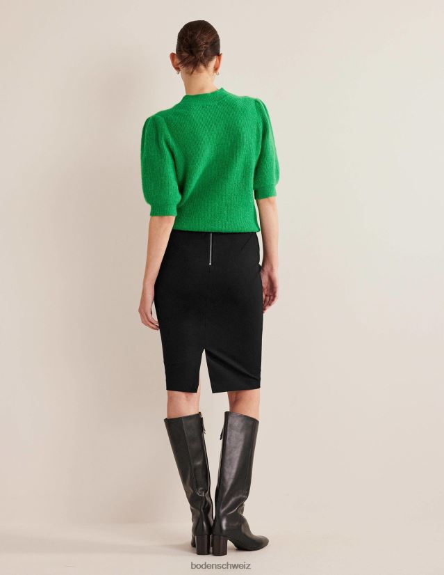 Boden Frauen Rock aus Hampshire-Stretch-Jersey VH86PT648 Kleidung Schwarz