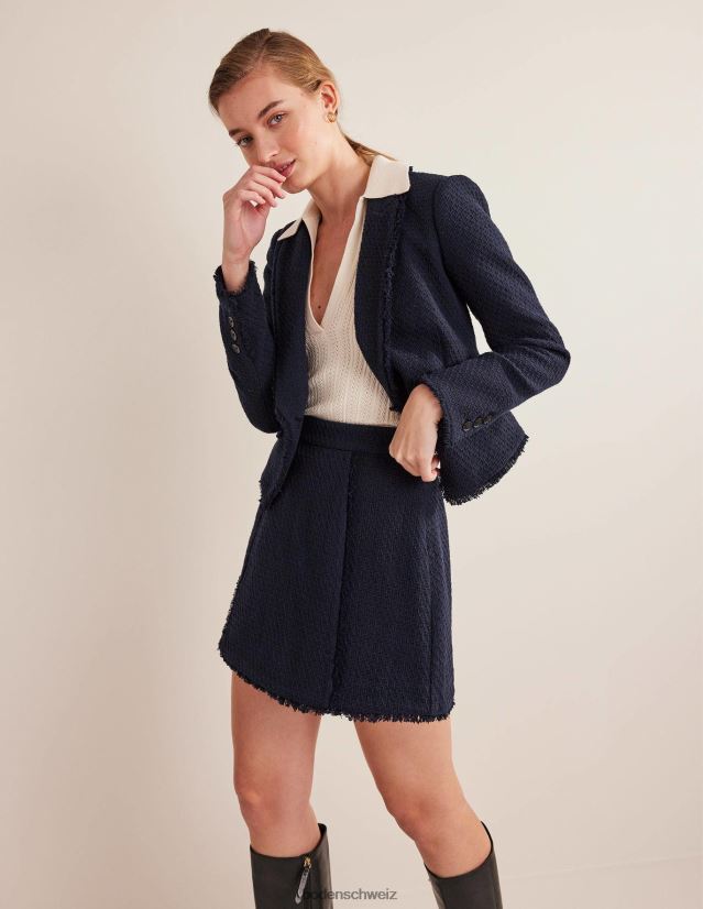 Boden Frauen Tweed Interest Mini VH86PT1985 Kleidung Marine