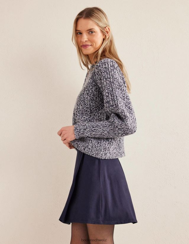 Boden Frauen Wickel-Minirock aus Jersey VH86PT1534 Kleidung Marine