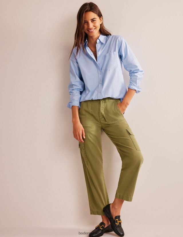 Boden Frauen Connie-Baumwollhemd VH86PT316 Kleidung blaues Oxford