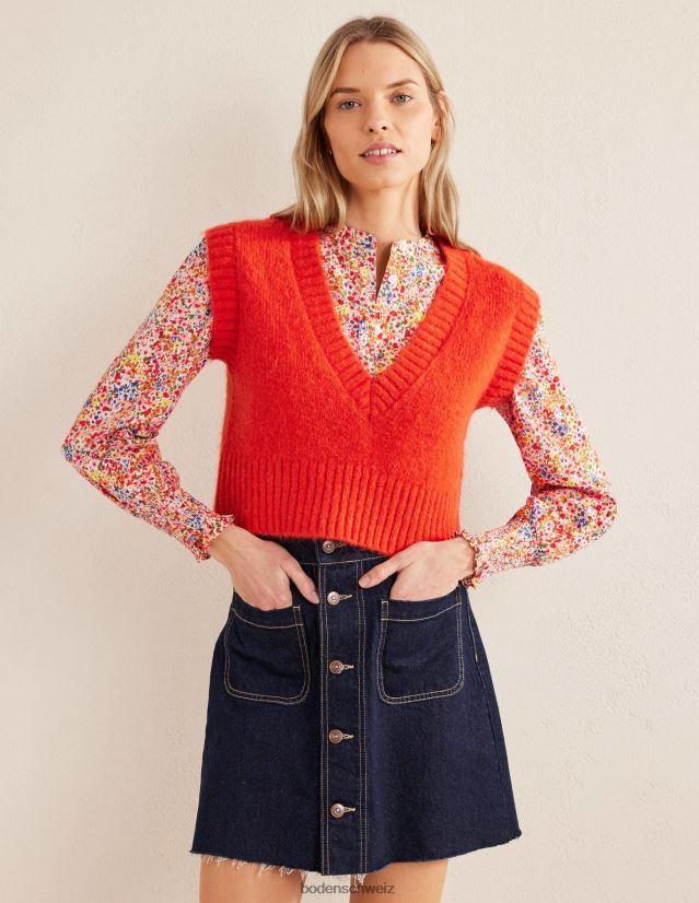 Boden Frauen Hemd mit gesmokten Manschetten VH86PT1957 Kleidung Sonnenblumen- und Gardenienblütenblatt