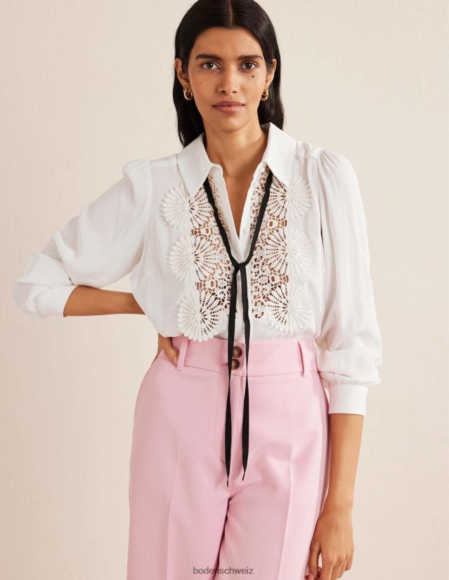 Boden Frauen Latzbluse aus Spitze VH86PT2508 Kleidung Elfenbein