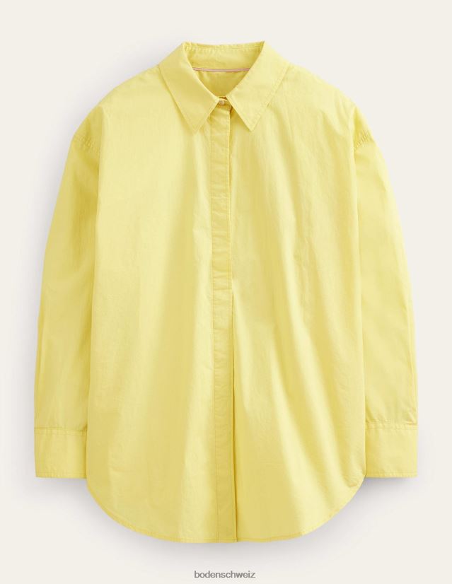 Boden Frauen übergroßes Baumwollhemd VH86PT1306 Kleidung Ananas