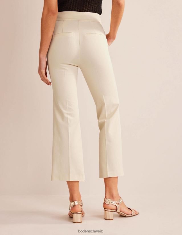Boden Frauen Bi-Stretch-Crop-Schlaghose VH86PT338 Kleidung Dorset-Creme