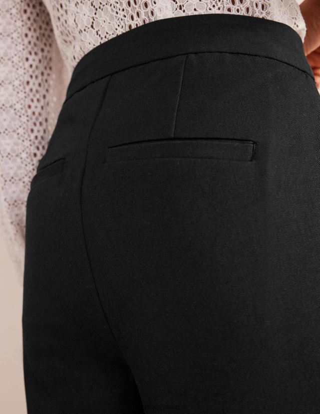 Boden Frauen Bi-elastische Tapered-Hose VH86PT603 Kleidung Schwarz