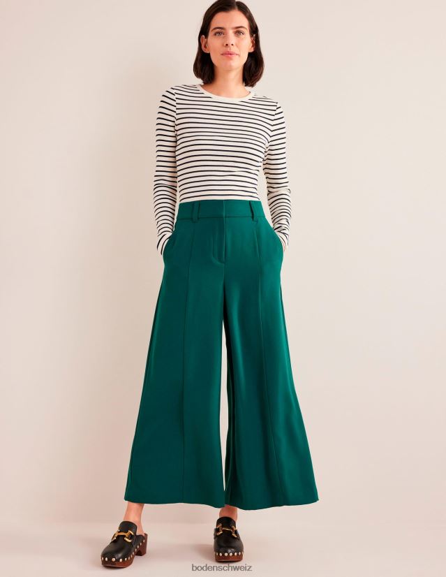 Boden Frauen Fließende Culottes mit weitem Bein VH86PT2284 Kleidung Smaragdgrün