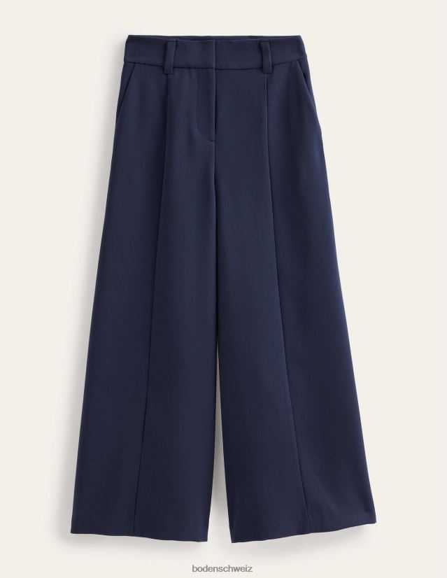 Boden Frauen Fließende Culottes mit weitem Bein VH86PT980 Kleidung Marine