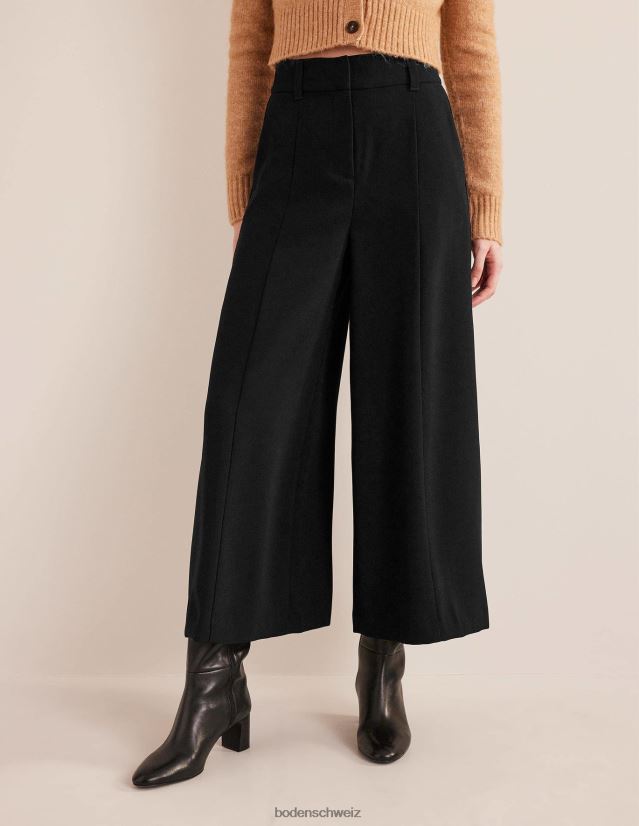 Boden Frauen Fließende Culottes mit weitem Bein VH86PT985 Kleidung Schwarz