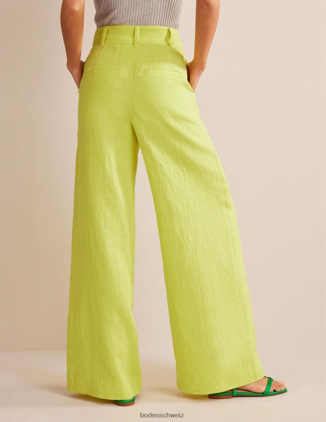 Boden Frauen Highbury-Leinenhose VH86PT2594 Kleidung Zitrusfrüchte