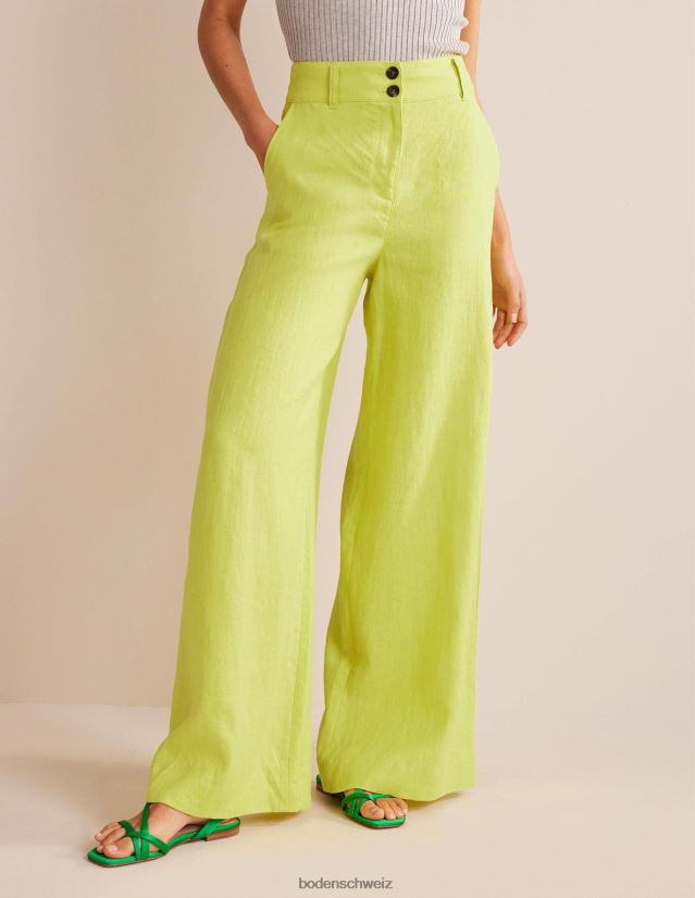 Boden Frauen Highbury-Leinenhose VH86PT2594 Kleidung Zitrusfrüchte