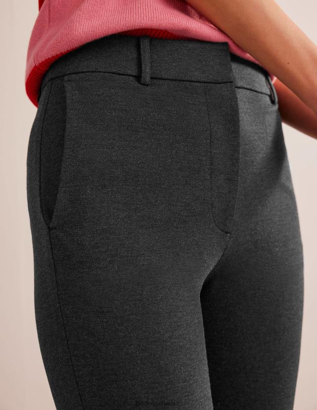 Boden Frauen Highgate-Jersey-Hose VH86PT321 Kleidung Holzkohle Mergel