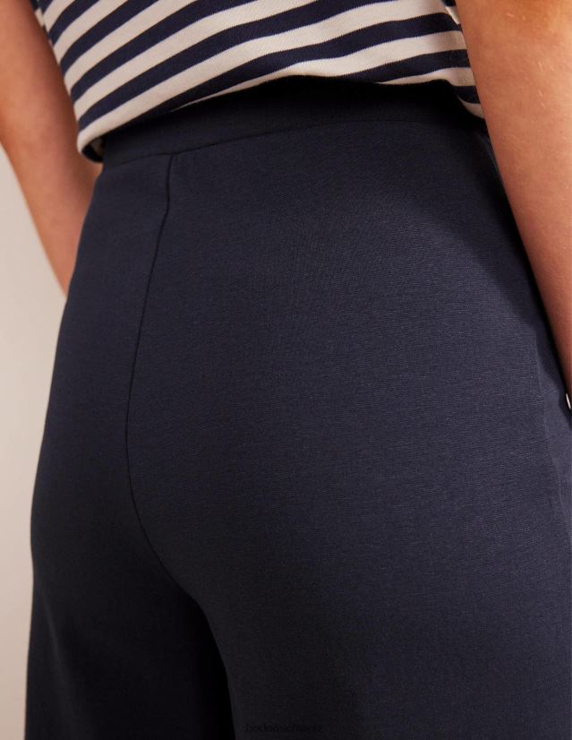 Boden Frauen Hose aus Jersey mit weitem Bein VH86PT2498 Kleidung Marine