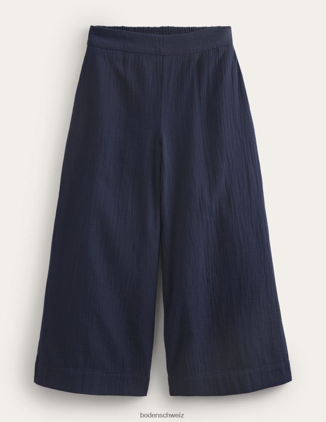 Boden Frauen Hose zum Überziehen aus Käsetuch VH86PT2267 Kleidung Marine