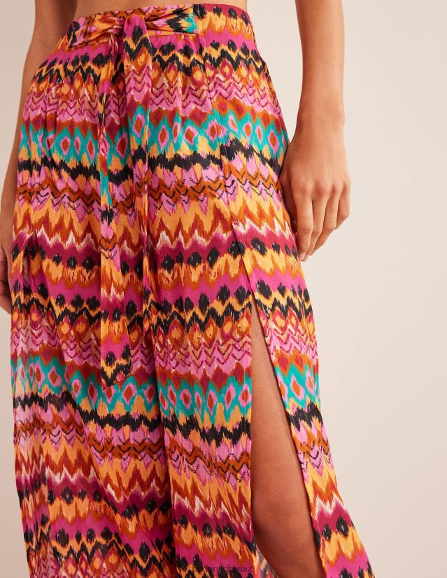 Boden Frauen Hose zum Überziehen mit seitlichem Schlitz VH86PT2489 Kleidung Multi & Ikat