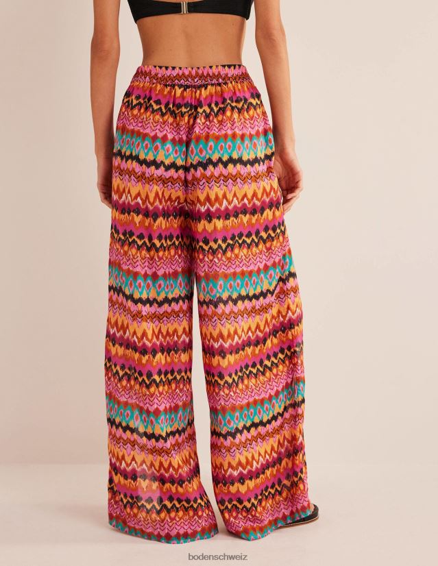 Boden Frauen Hose zum Überziehen mit seitlichem Schlitz VH86PT2489 Kleidung Multi & Ikat
