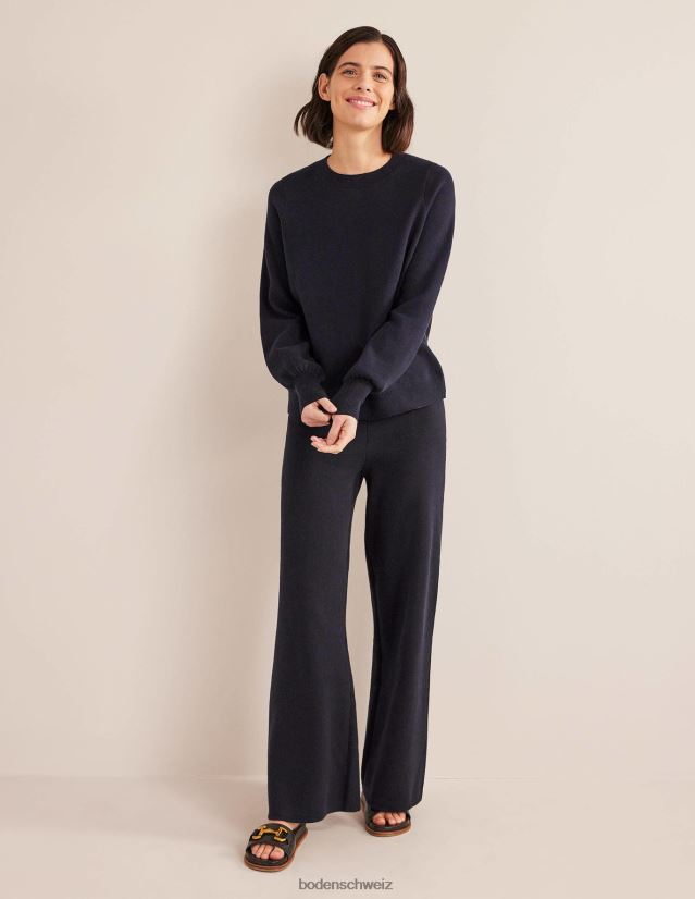 Boden Frauen Jacquard-Hose VH86PT1749 Kleidung Marine