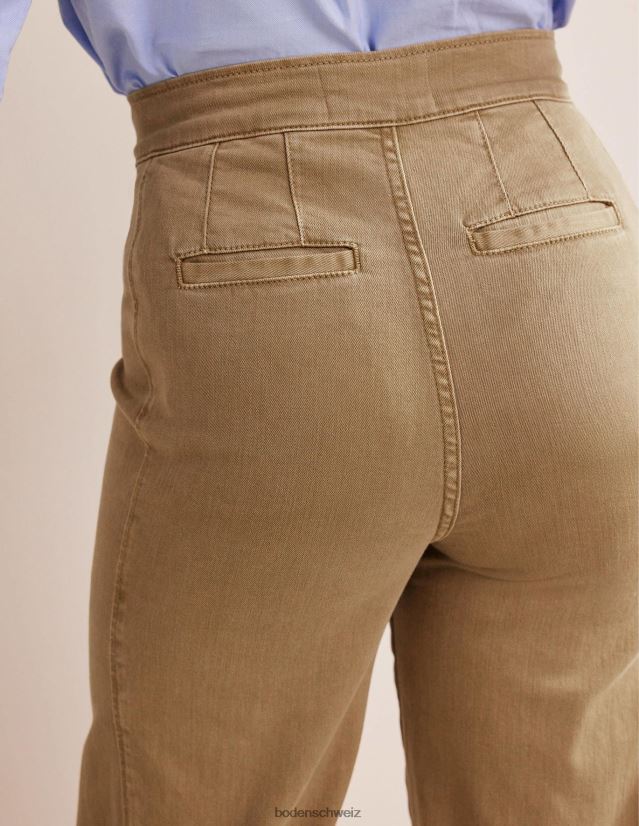 Boden Frauen Matrosenhose mit weitem Bein VH86PT331 Kleidung Weizen