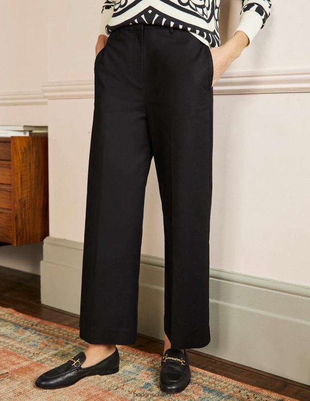 Boden Frauen Richmond-Hose mit hoher Taille VH86PT979 Kleidung Schwarz