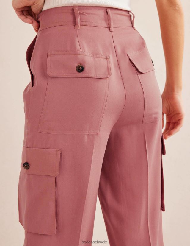 Boden Frauen Tencel-Cargohose VH86PT1557 Kleidung staubige Rose