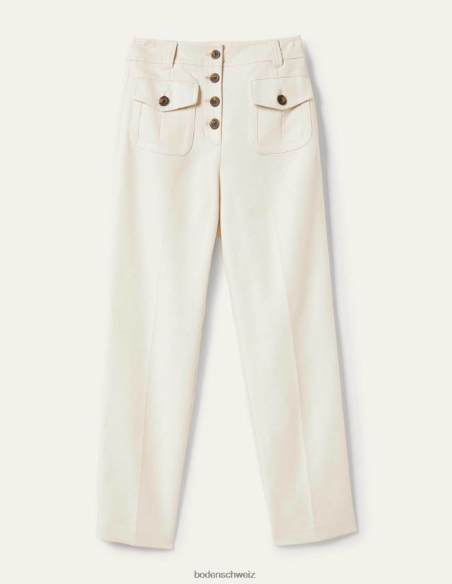 Boden Frauen Tragen Sie eine Hose mit hoher Taille VH86PT2422 Kleidung Baiser