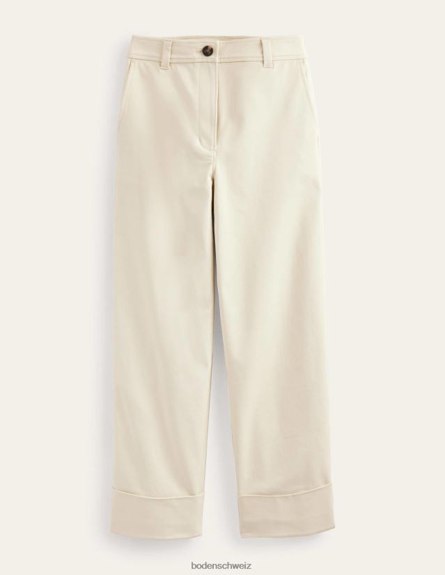 Boden Frauen maßgeschneiderte Hose mit Umschlag VH86PT2079 Kleidung Pistazienschale