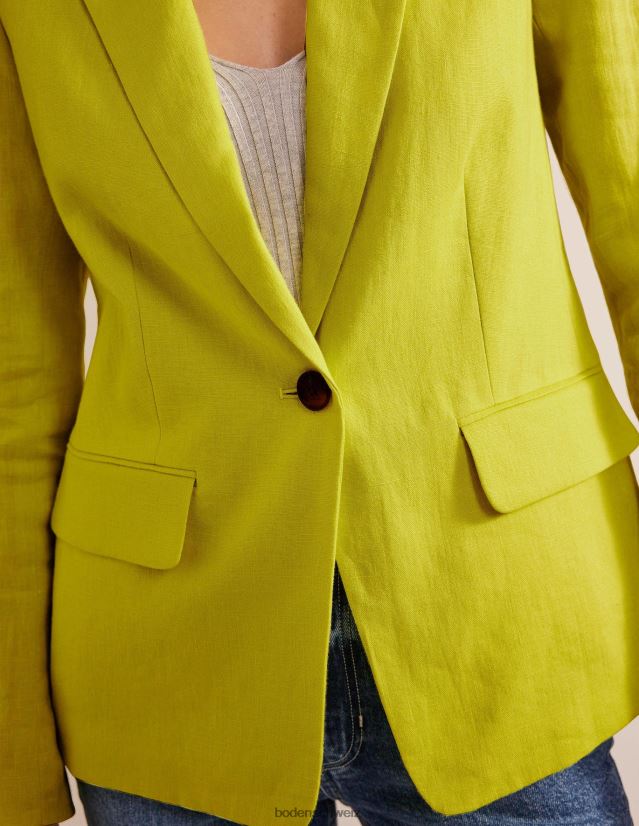 Boden Frauen Der Cambridge-Leinenblazer VH86PT678 Kleidung Zitrusfrüchte
