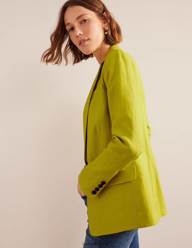 Boden Frauen Der Cambridge-Leinenblazer VH86PT678 Kleidung Zitrusfrüchte