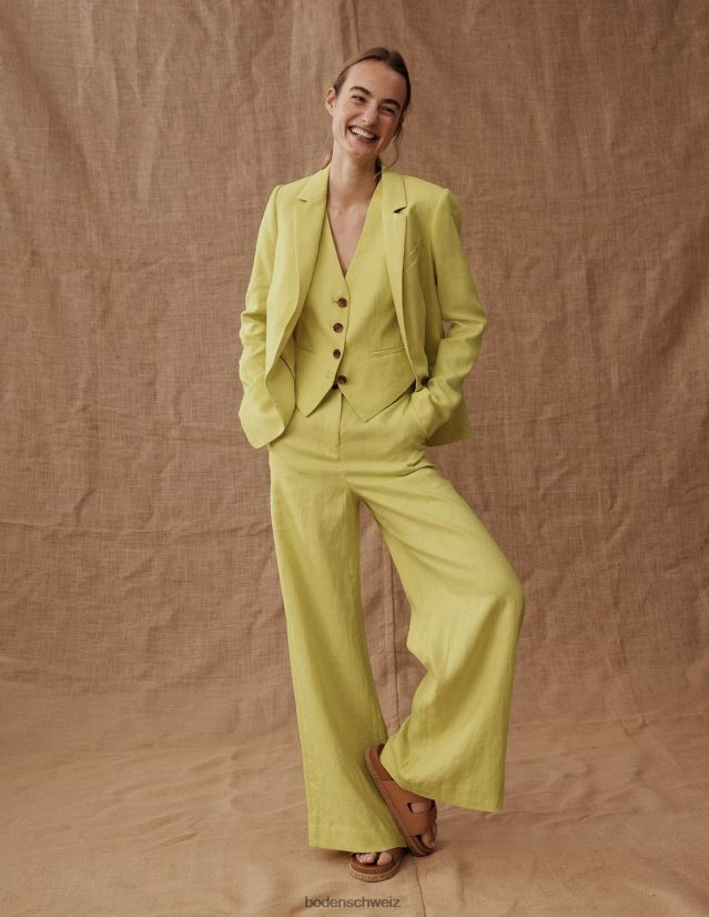 Boden Frauen Der Cambridge-Leinenblazer VH86PT678 Kleidung Zitrusfrüchte