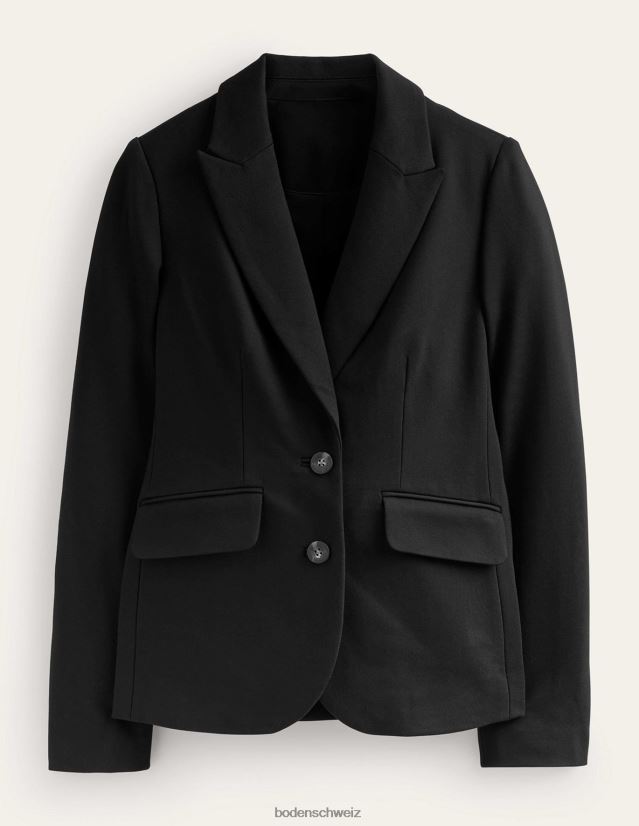 Boden Frauen Der Marylebone-Jersey-Blazer VH86PT670 Kleidung Schwarz