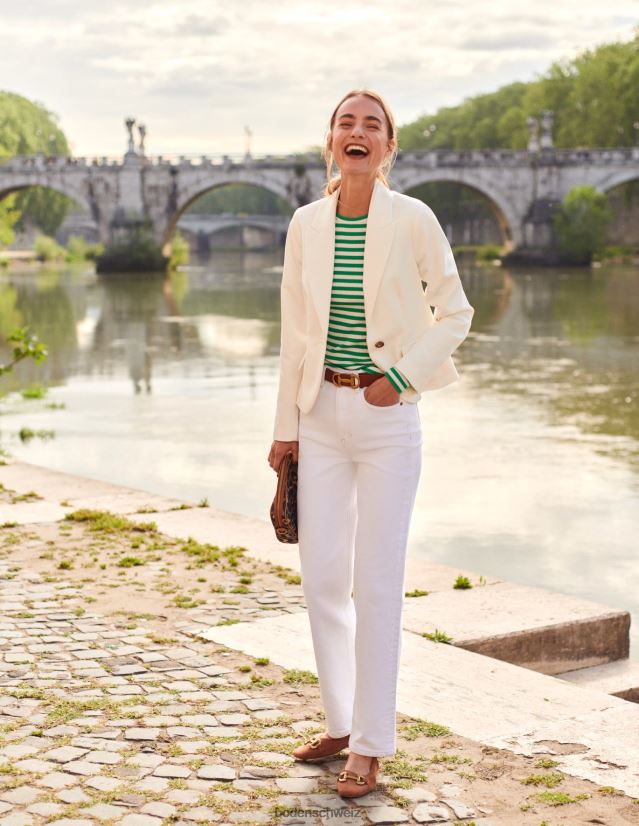 Boden Frauen Der maßgeschneiderte Blazer von Canonbury VH86PT679 Kleidung Elfenbein