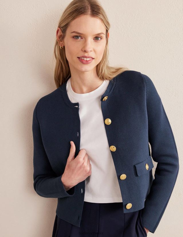 Boden Frauen Holly kurze Strickjacke VH86PT2479 Kleidung Marine
