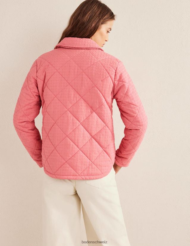 Boden Frauen Steppjacke aus Baumwolle mit Stickerei VH86PT1665 Kleidung Rosa