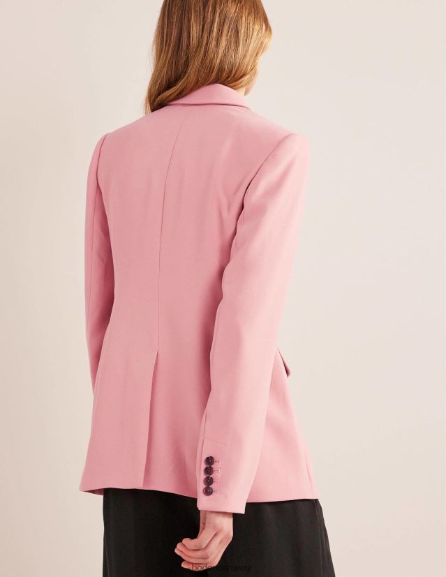 Boden Frauen Zweireihiger Blazer aus Krepp VH86PT961 Kleidung Rosa