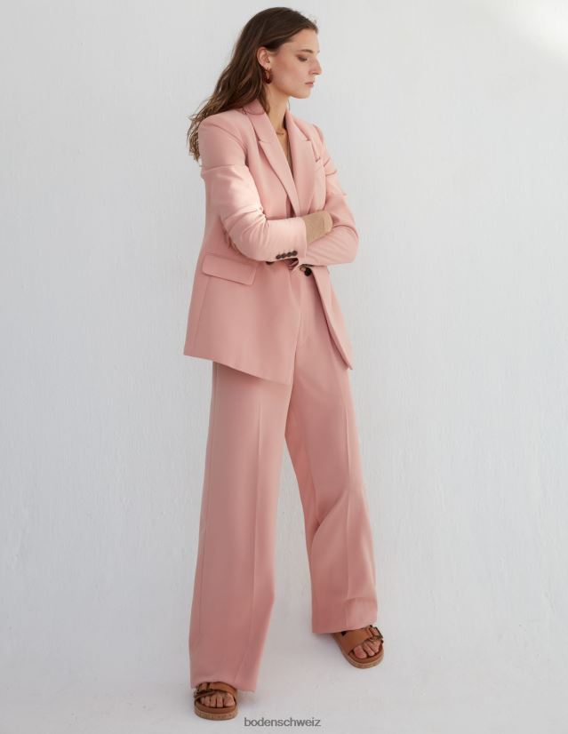 Boden Frauen Zweireihiger Blazer aus Krepp VH86PT961 Kleidung Rosa