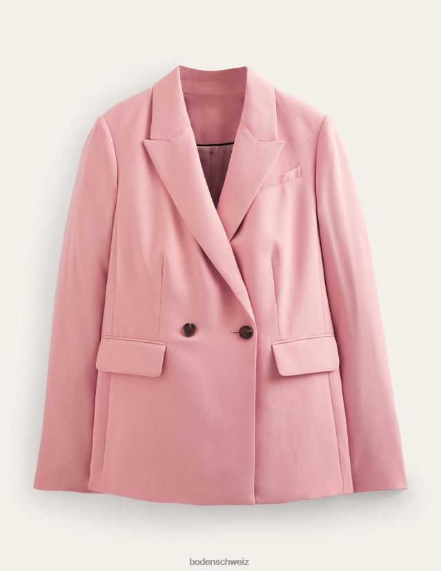 Boden Frauen Zweireihiger Blazer aus Krepp VH86PT961 Kleidung Rosa