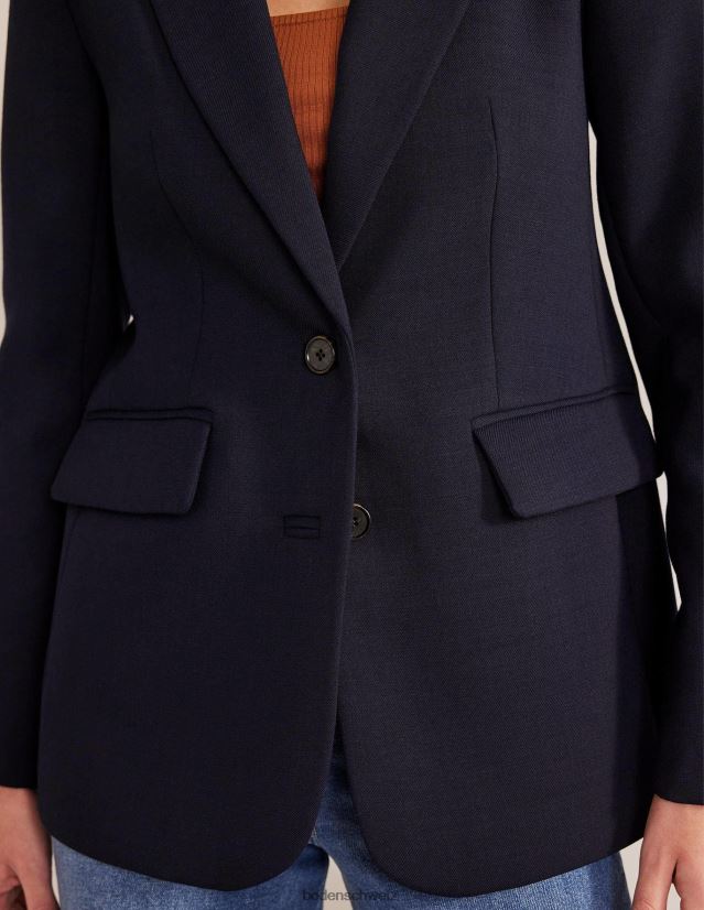 Boden Frauen der Brighton-Twill-Blazer VH86PT1002 Kleidung Marine