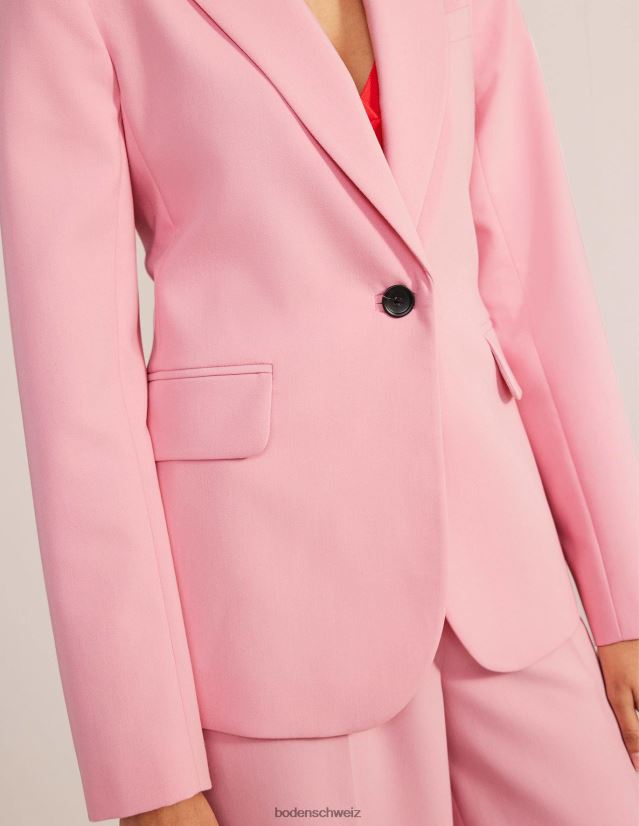 Boden Frauen maßgeschneiderter Anzugsblazer VH86PT2496 Kleidung Rosa