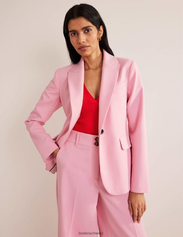 Boden Frauen maßgeschneiderter Anzugsblazer VH86PT2496 Kleidung Rosa