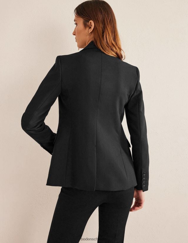 Boden Frauen maßgeschneiderter Anzugsblazer VH86PT675 Kleidung Schwarz
