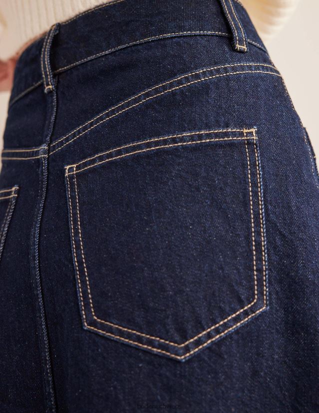 Boden Frauen Durchgeknöpfter Jeans-Mini VH86PT1734 Kleidung Indigo