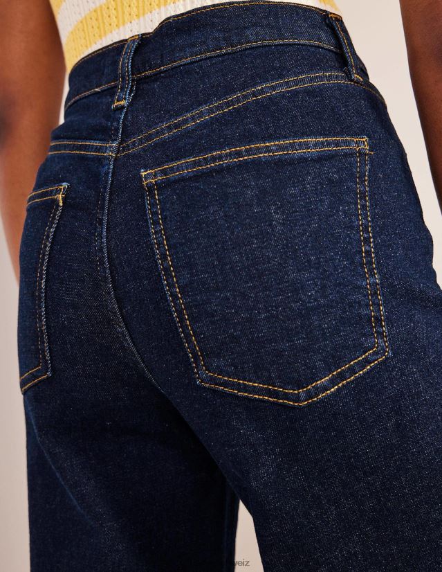 Boden Frauen Jeans mit hohem Bund und weitem Bein VH86PT658 Kleidung Indigo