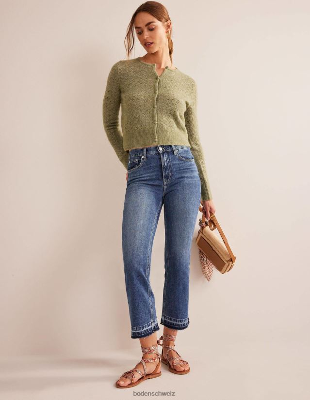 Boden Frauen Kick-Jeans mit mittlerer Leibhöhe VH86PT654 Kleidung dunkler Jahrgang