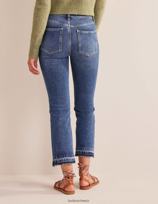 Boden Frauen Kick-Jeans mit mittlerer Leibhöhe VH86PT654 Kleidung dunkler Jahrgang