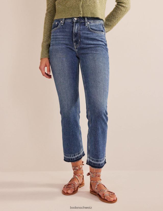Boden Frauen Kick-Jeans mit mittlerer Leibhöhe VH86PT654 Kleidung dunkler Jahrgang